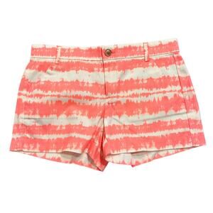 Gap chino shorts, neon pink tie dye pattern, Size 0